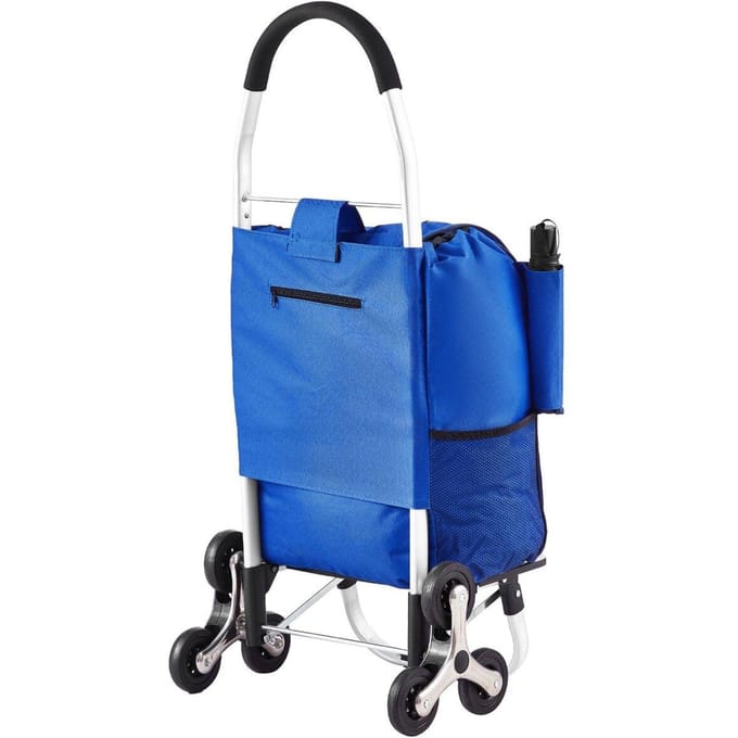 Traplift Winkelwagen Opvouwbare Boodschappentrolley 36L met 6 Wielen Opbergtas
