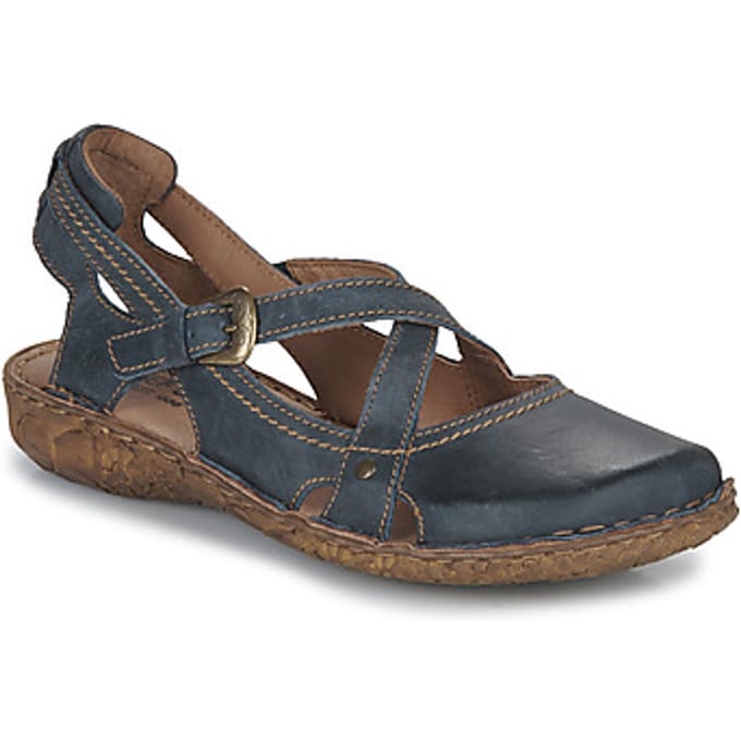 Josef Seibel - ROSALIE 13 - Platte sandalenDames Sandalen - Kleur: Blauw - Maat: 36