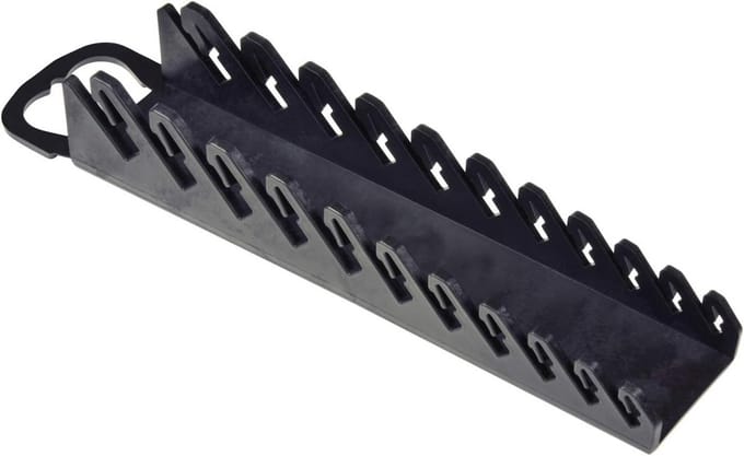 Stubby moersleutel organizer met 11 gereedschappen - Zwart
