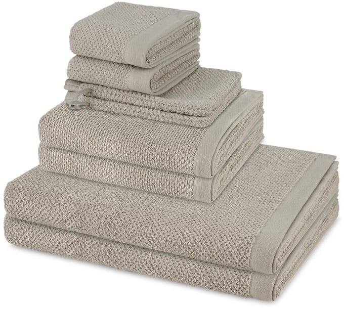 Möve Sonstiges 2 X washandjes 2 X gasten- 2 X douche- 2 X handdoek - in set 8 pack Bliss