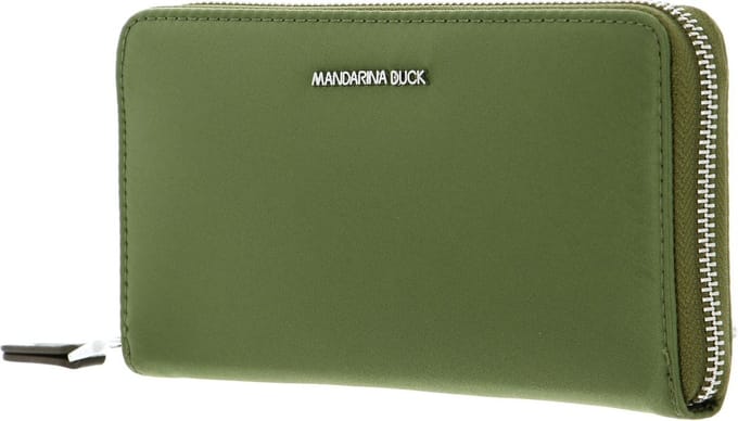 MANDARINA DUCK Portemonnee Hunter Zip Around Wallet Sphagnum Groene