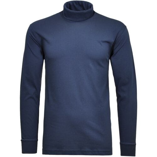 Ragman Long Sleeve Uni Col T-Shirt Single Jersey Night Blue / male