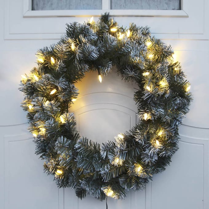 STAR TRADING Edmonton krans met 30 LEDs, 50 cm