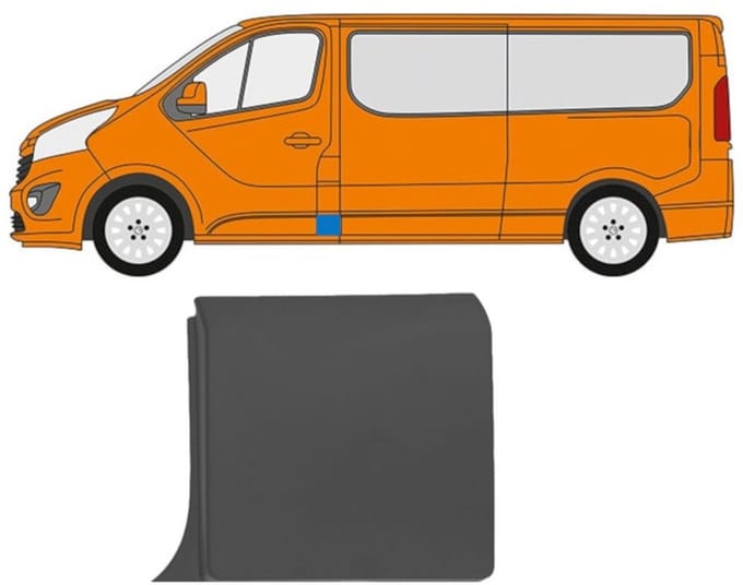 Sierlijst voor stijl voor Renault Trafic 2014- / Links