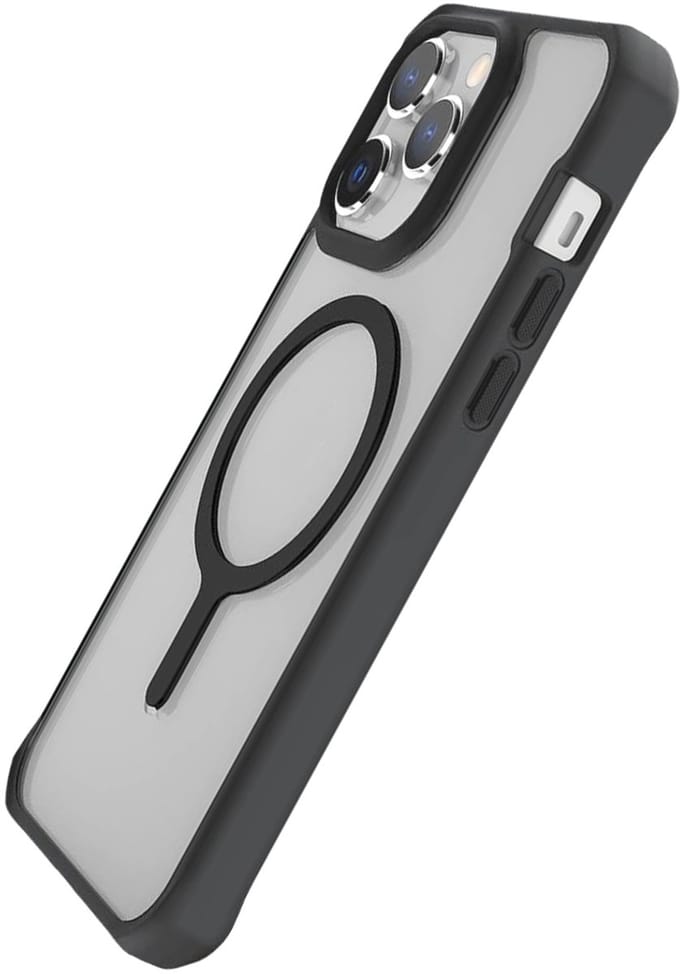 Itskins, Hoesje geschikt voor iPhone 14 Pro Max - Hybrid Solid Versterkt MagSafe Compatibel, Transparant