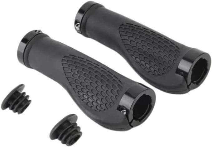Fietshandvatten - Stuurgrepen - Comfortabel Fietsen - Antislip Rubber - 2 stuks - Zwart