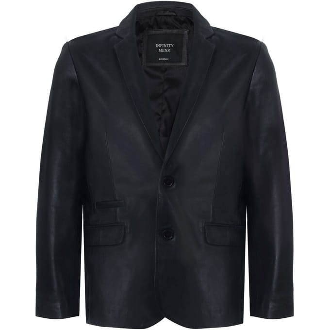 Jas Leren Blazer Zachte Italiaanse getailleerde jas