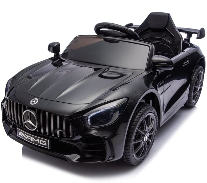 Mercedes AMG GTR - Elektrische Kinderauto - 12V - met Afstandsbediening - Zwart