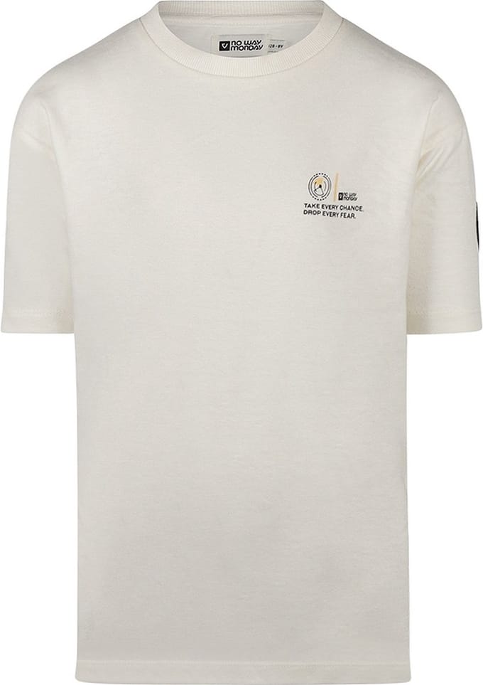 No Way Monday Jongens T-shirt - Off white