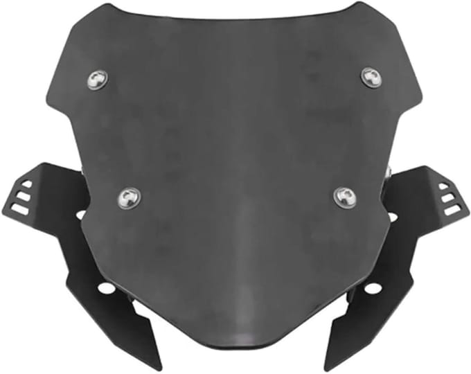 Windscherm Versteller - Winddeflector Spoiler - Motorrijden Bescherming - Verstelbaar Ontwerp - 20.7 cm Lengte - Zwart