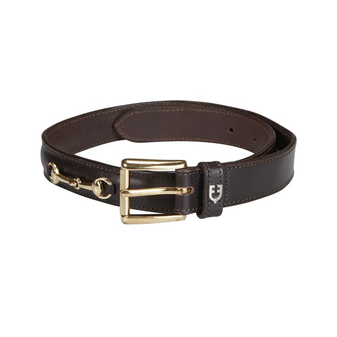 Leren riem met gevlochten details Equestro