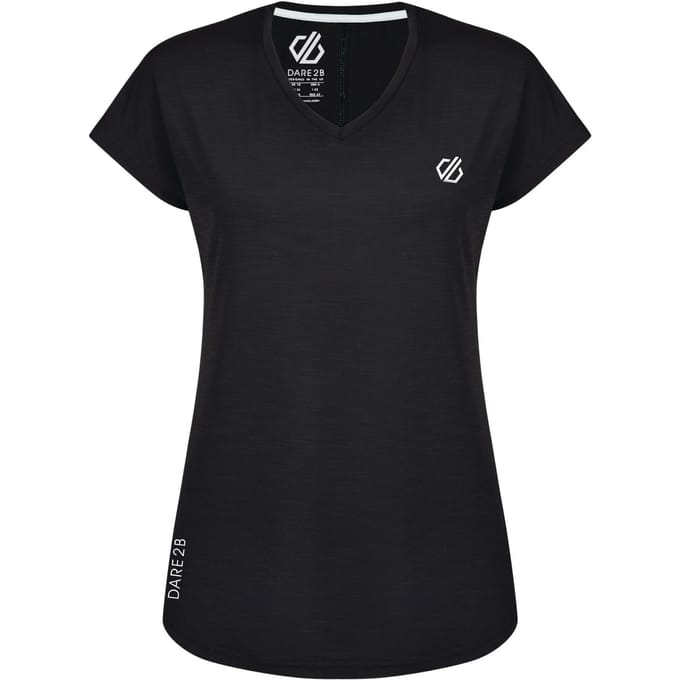Dare 2b Dames/dames Actief T-Shirt (Zwart)