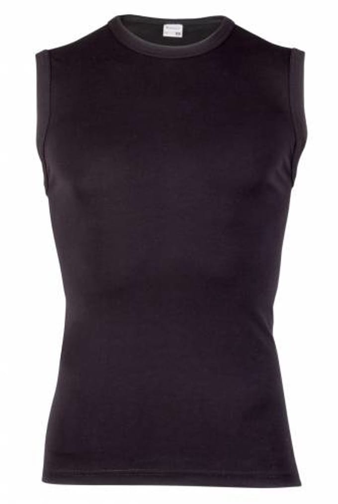 Beeren microfiber mouwloos shirt Young  - XL  - Zwart