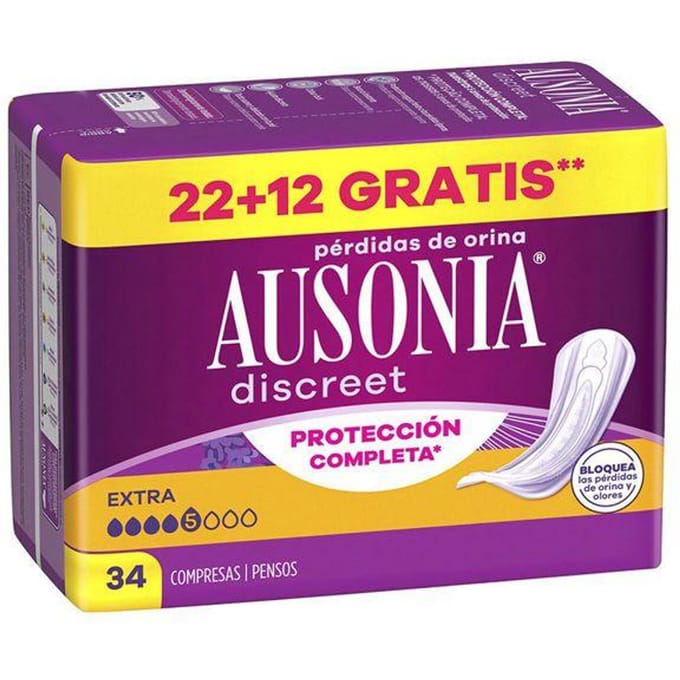 AUSONIA DISCREET Inlegkruisjes extra 34 stuks