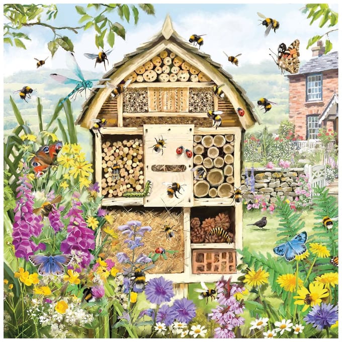 Servetten 20pcs / 33 x 33cm, Bee hotel