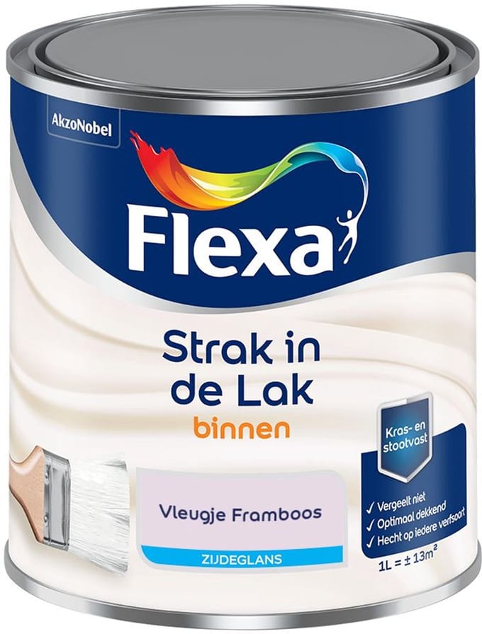 Flexa - Strak In De Lak Binnenlak Zijdeglans - Vleugje Framboos - Mengverf - 1 L