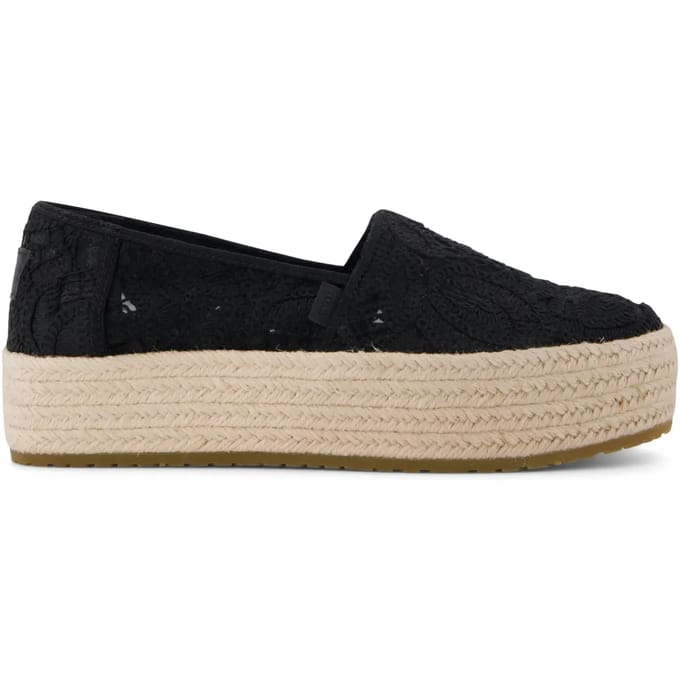 Platform Crochet Espadrilles Dames Toms Valencia