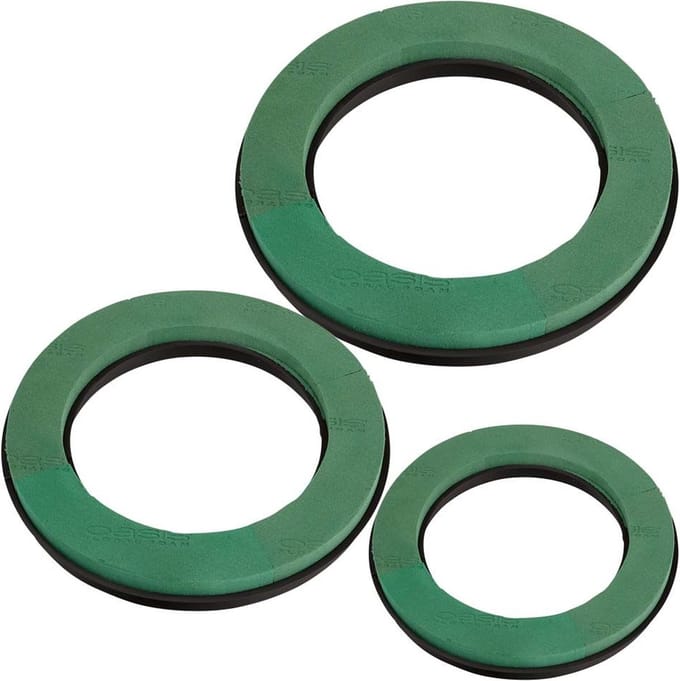Oasis steekschuim Naturebase bio ring 30cm, Biologisch afbreekbaar, 2 stuks