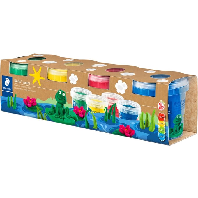 STAEDTLER - Noris junior - zachte boetseerklei - Set met 4 basiskleuren