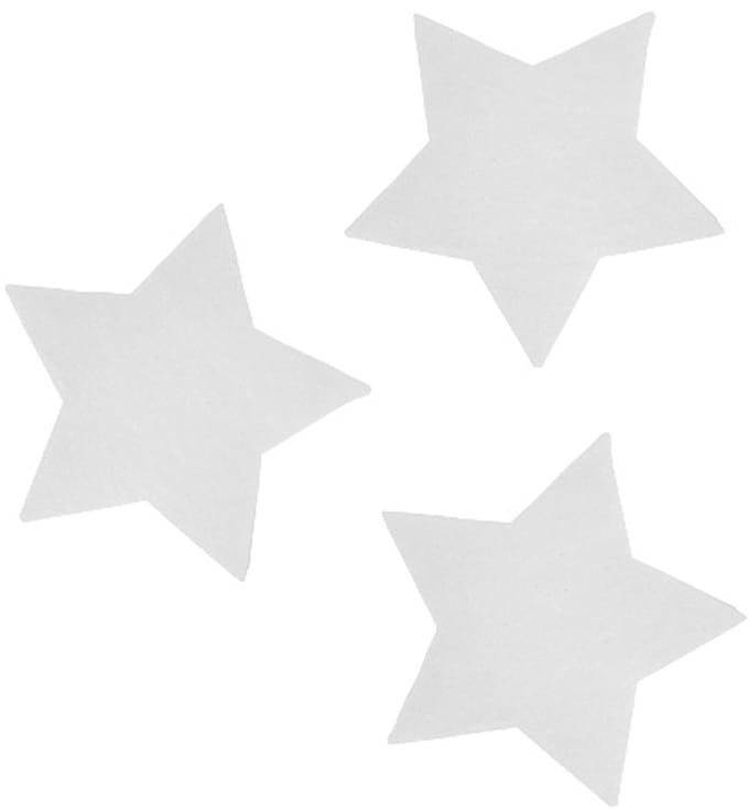Decoratieve sterren wit 7cm 8 st., 8 Stück