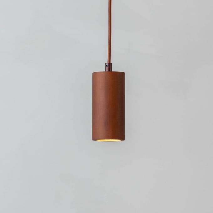 GOOD & MOJO hanglamp Java, bruin, bamboe, GU10
