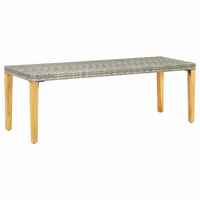 vidaXL - Tuinbank - 80 - cm - poly - rattan - grijs