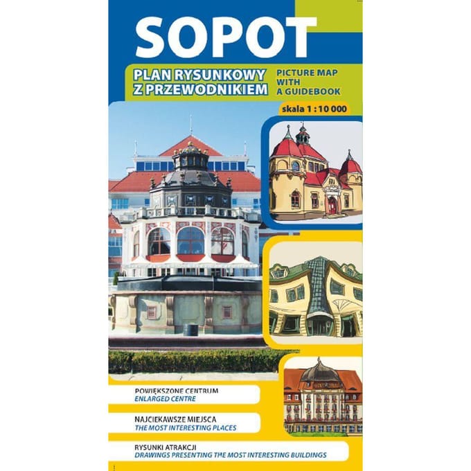 Sopot 1:10 000. Stadskaart / Stadsplan. Galileo's