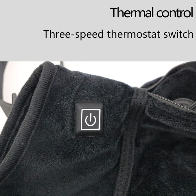 Verwarmde Handmof Elektrische Verwarmde Handwarmer Zakje met USB-aansluiting Riem 3 Temperaturen gray