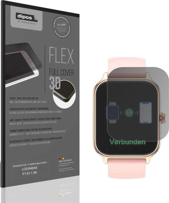dipos FLEX – Matte Privacy Screenprotector geschikt voor LODIMEKE P133 1.96 | Volledige Schermbescherming | Case-Friendly
