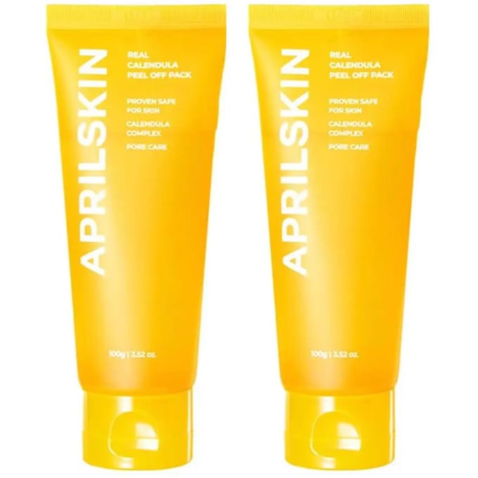 APRILSKIN Real Calendula Peel-Off Masker Dubbele Set (100g + 100g) yellow