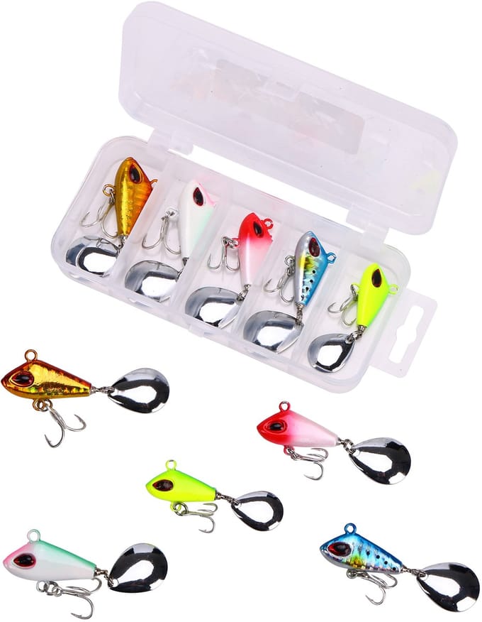 Fish4All Jigspin Kit Mix 10, 15 & 20g (5 Stuks) - Kunstaas Set