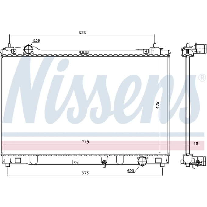 Radiator NISSENS 646874