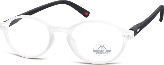 Montana Leesbril MR74D Transparant / Zwart + 1:00