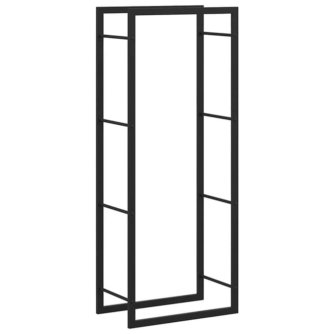 vidaXL - Haardhoutrek - 50x28x132 - cm - staal - matzwart
