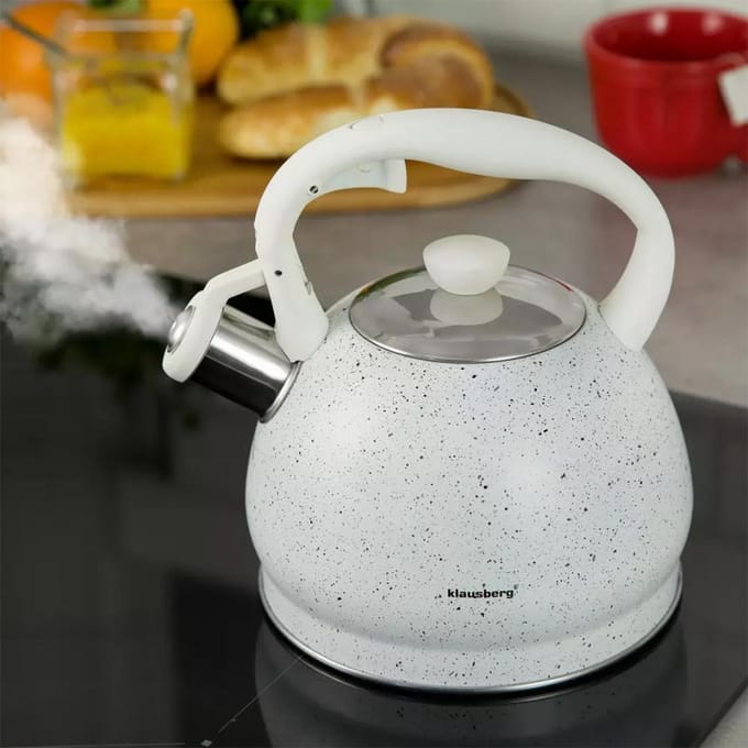Klausberg KB-7319 fluitketel - 2L - rvs - alle warmtebronnen