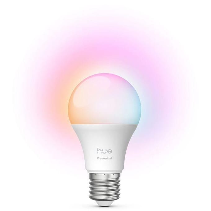 Philips Hue Essential LED lamp - E27 fitting - bevat 1 lamp - aanpasbaar wit en gekleurd licht - standaard lampvorm - slimme verlichting