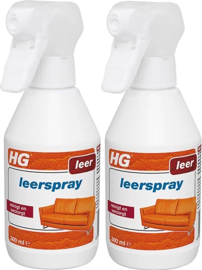 HG onderhoud Leerspray 300ml - 2 Stuks !