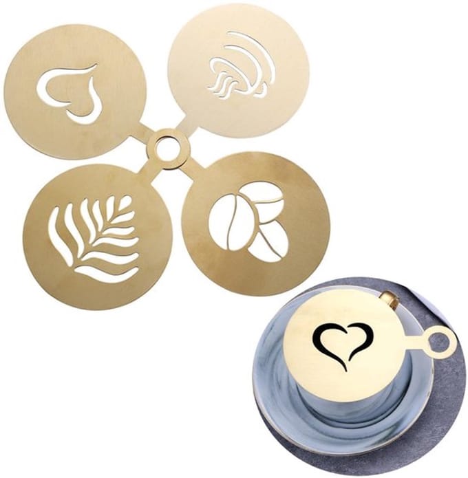 Allecto - Koffiedecoratiesjablonen - Latte Art Stencils - Voor