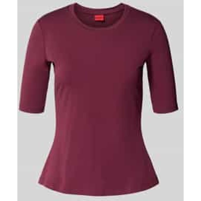 Slim fit T-shirt van katoenmix, model 'DARNELIA'