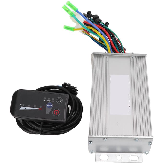 48V 500W Elektrische Fiets 12 Buizen Dual Mode Borstelloze Controller met 810 LED Display Paneel white