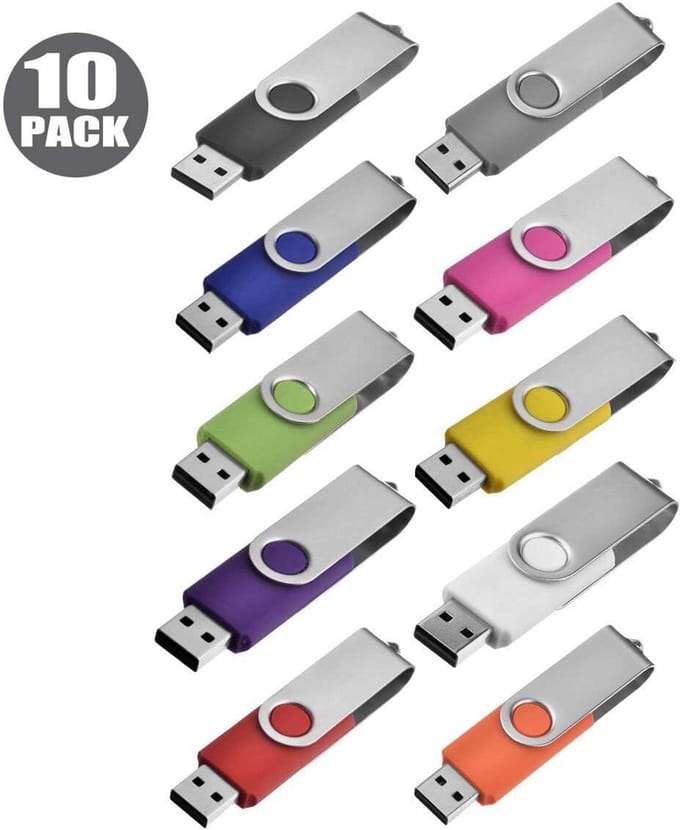 USB Geheugensticks - Opslagsticks Data - Bestanden Opslaan - Meerdere Capaciteiten Set - 8GB Per Stick - Multicolor