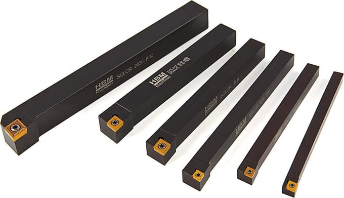 20 mm Mesbeitel Rechts met HM Wisselplaat plus 10 extra wisselplaten