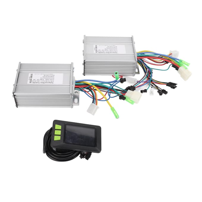 36V 48V 450W Dubbele Aandrijfmotor Borstelloze Controller LCD Display Kit voor Elektrische Fiets Scooter white