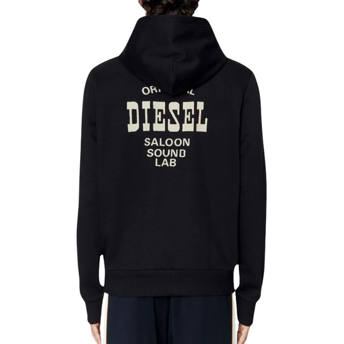 Diesel Saloon Logo Zwarte Hoodie
