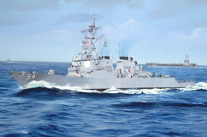 Trumpeter Modelbouwpakket Militaire voertuigen - 62007 USS Curtis Wilbur DDG-54 Plastic - 1:200 - Modelbouw