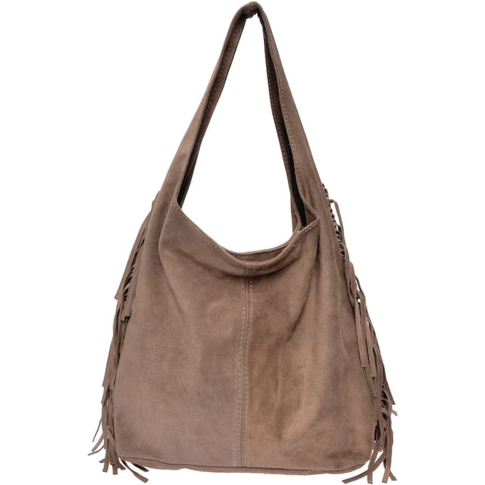 Isabella Rhea Beige Rundleer Tas