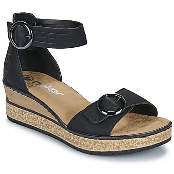 Sandalen met sleehak Rieker 63780-00