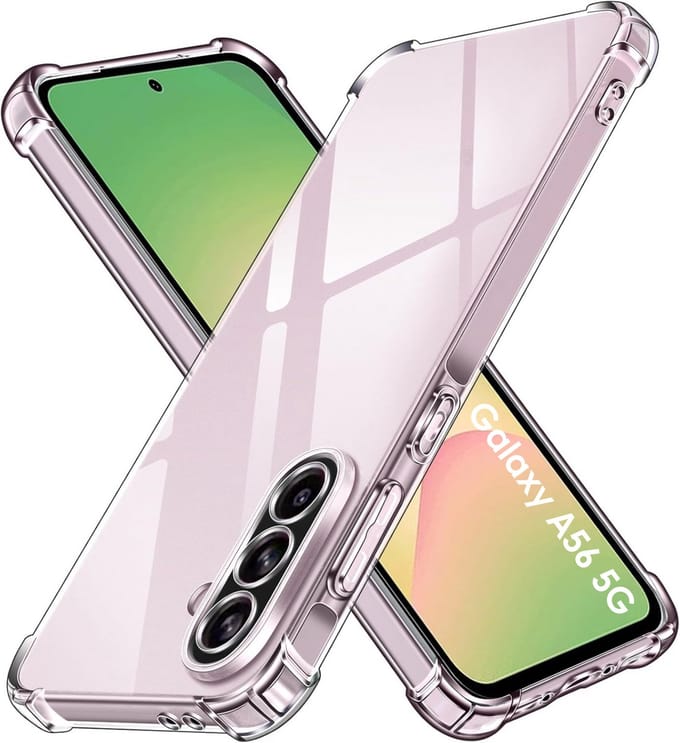 Hoesje geschikt voor Samsung Galaxy A56 5G backcover Shockproof siliconen Transparant