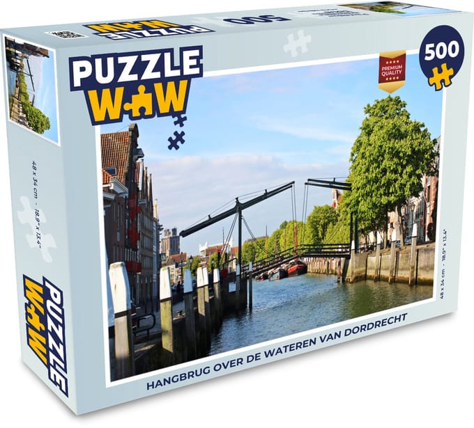 Puzzel Brug - Dordrecht - Nederland - Legpuzzel - Puzzel 500 stukjes