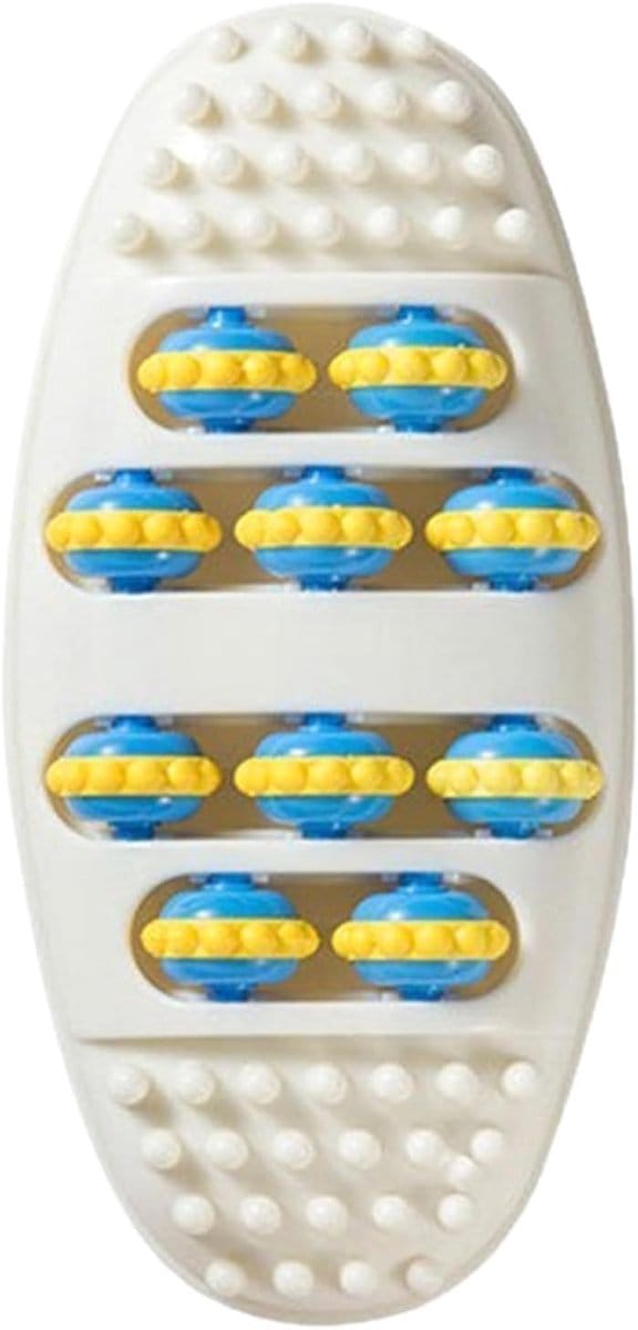 Voetmassage Roller - Voetreflexhulpmiddel - Ontspanning Spieren - Biomimetisch Ontwerp - 29.5 x 14.5 cm - Wit
